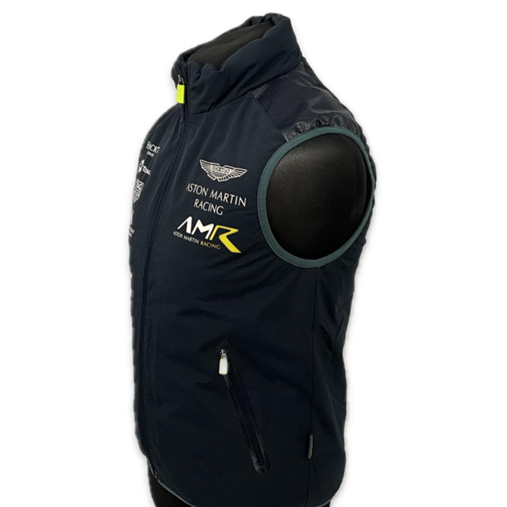 Aston Martin Racing AMR Team Issue Gilet Dark Blue Late Season- 2018-Used