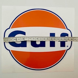 Gulf Racing Motorsport Ovel Sticker Decal-15cm