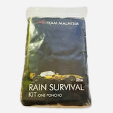 TA1 GP Team Malaysia Official Merchandise Rain Survival Poncho Kit-Yellow