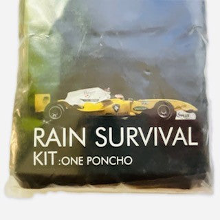 A1 GP Team Malaysia Official Merchandise Rain Survival Poncho Kit-Yellow