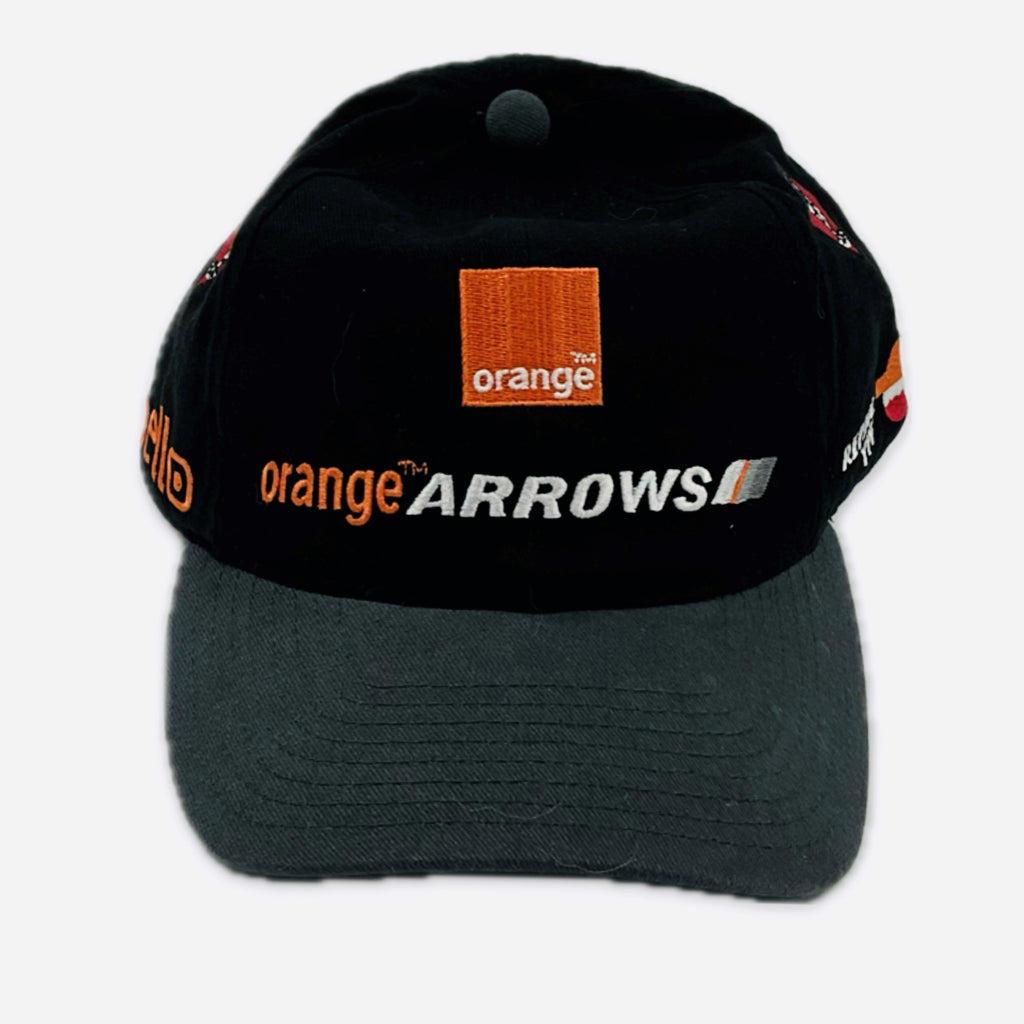 Genuine Period TWR Orange Arrows Formula One Team Official Merchandise Team cap-Black