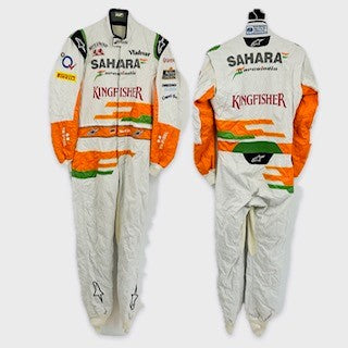2013 Adrian Sutil Race Used Sahara Force India Formula One Team Alpinestars Race Suit