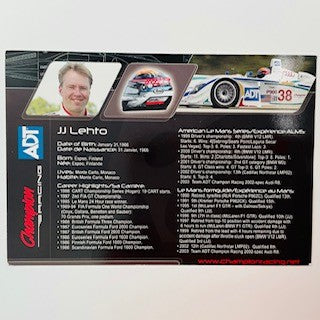 Audi Sport R8 ADT Champion Sport Le Mans Team JJ Lehto Official Team A5 Promo Card