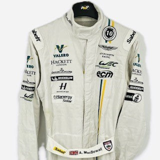 Alex MacDowell  AMR  Aston Martin Racing Valero V8 Vantage GTE WEC Sabelt 2014 Race Used Suit