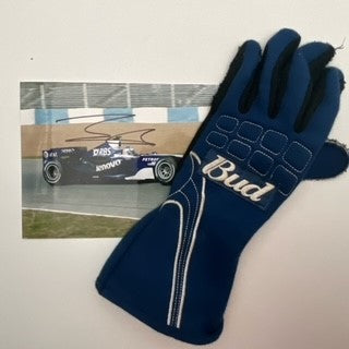 Alex Wurz Williams Cosworth F1 Team Race Used Glove & Hand Signed Photograph