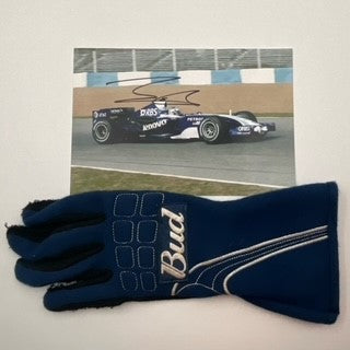 Alex Wurz Williams Cosworth F1 Team Race Used Glove & Hand Signed Photograph