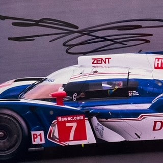 Alex Wurz Hand Signed Denso Totora Hybrid Le Mans Team Photograph