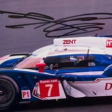 Load image into Gallery viewer, Alex Wurz Hand Signed Denso Totora Hybrid Le Mans Team Photograph