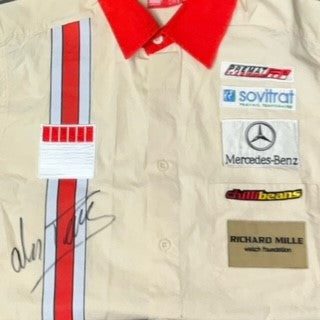 Alexandre Primat's Personal Art Grand Prix Mercedes Benz 2006 GP3 Team Shirt Hand Signed