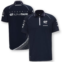 Load image into Gallery viewer, Official Merchandise Scuderia Alpha Tauri 2023 Team Polo Shirt-Navy Blue