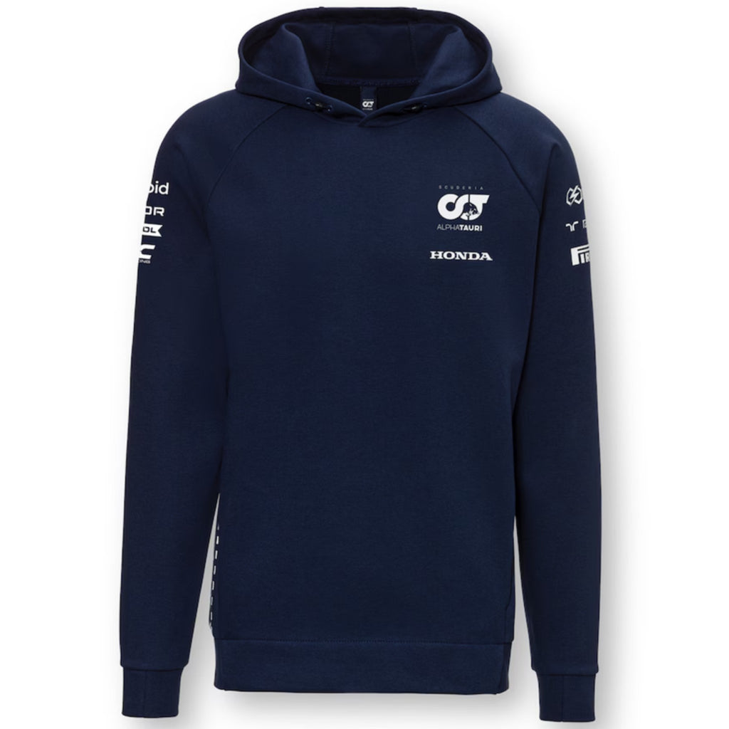 Official Merchandise Scuderia Alpha Tauri 2023 Team Sweat Hoodie-Navy Blue