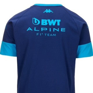 Alpine F1 Team Kappa Official Merchandise  Supporter T-Shirt - Blue