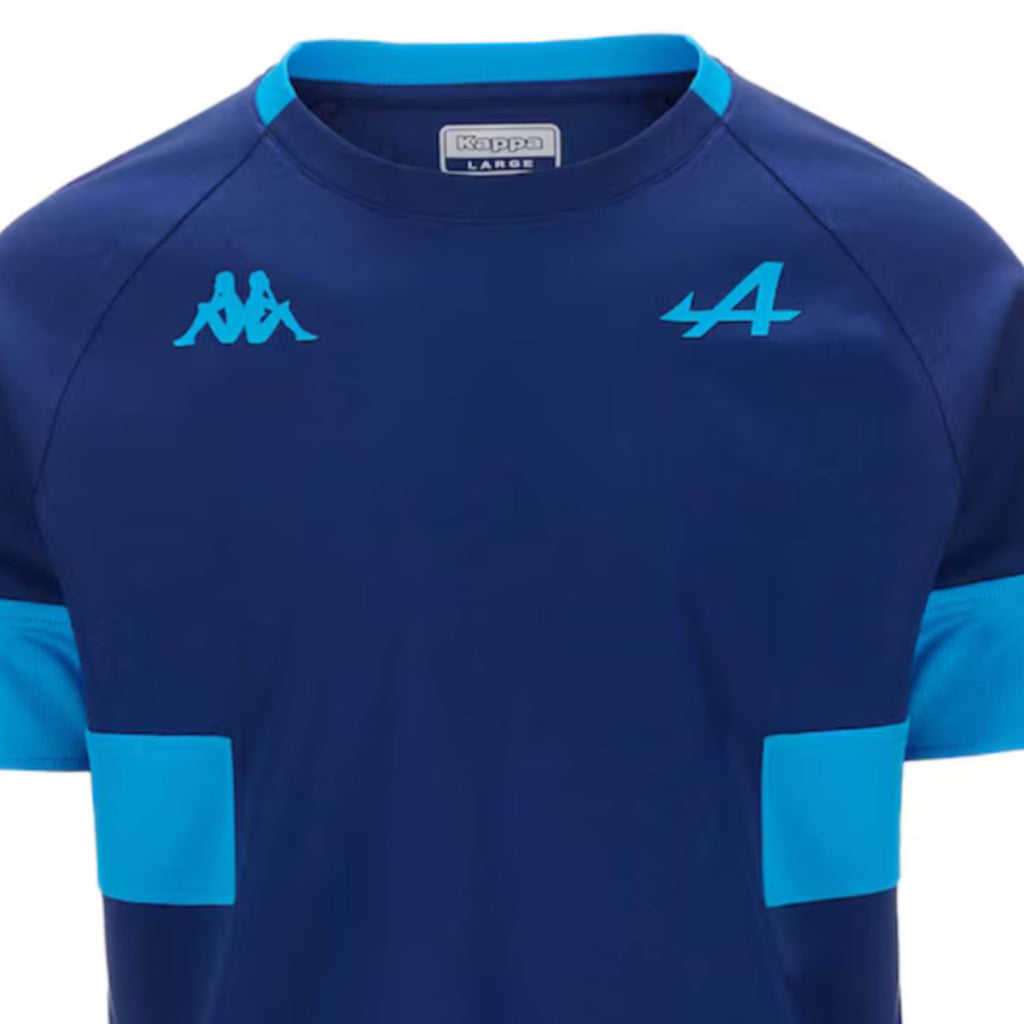 Alpine F1 Team Kappa Official Merchandise  Supporter T-Shirt - Blue