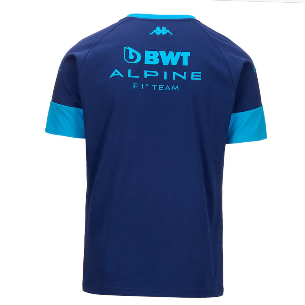 Alpine F1 Team Kappa Official Merchandise  Supporter T-Shirt - Blue