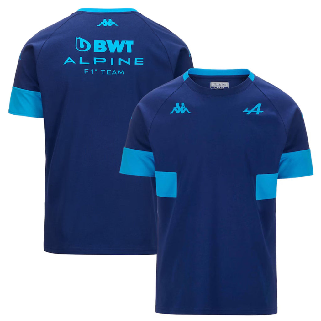 Alpine F1 Team Kappa Official Merchandise  Supporter T-Shirt - Blue