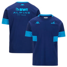 Load image into Gallery viewer, Alpine F1 Team Kappa Official Merchandise  Supporter T-Shirt - Blue