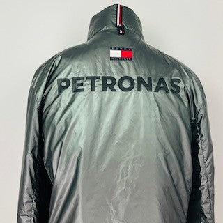 Team Issue AMG Petronas Mercedes F1 Tommy Hilfiger Silver Bomber Jacket - Pit-Lane Motorsport