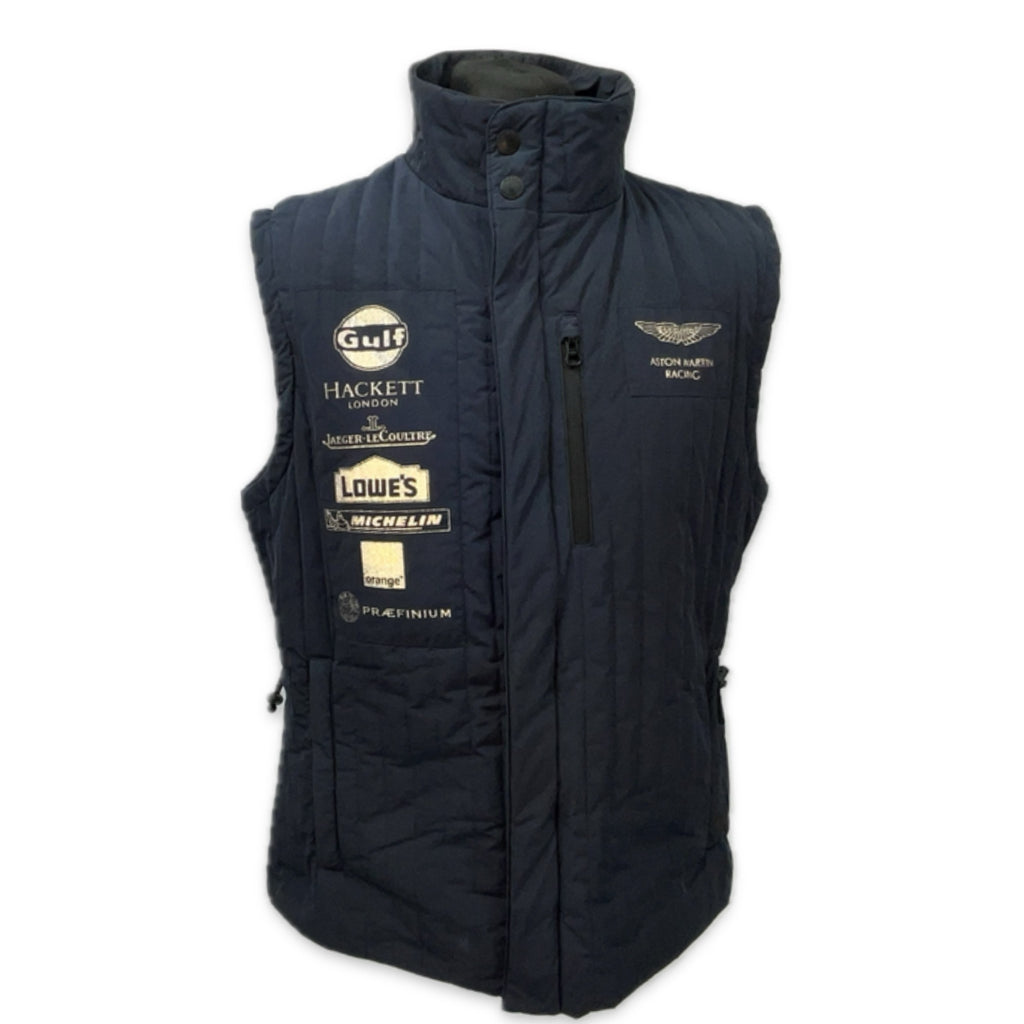 Aston Martin Racing Gulf Le Mans Team Pit Crew Issued Gilet By Hackett Of London-Nany Blue