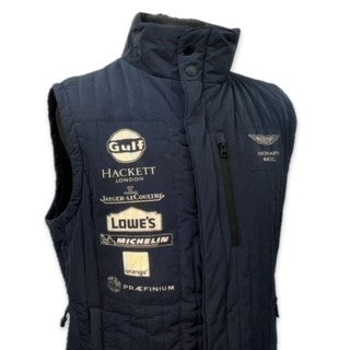 Aston Martin Racing Gulf Le Mans Team Pit Crew Issued Gilet By Hackett Of London-Nany Blue