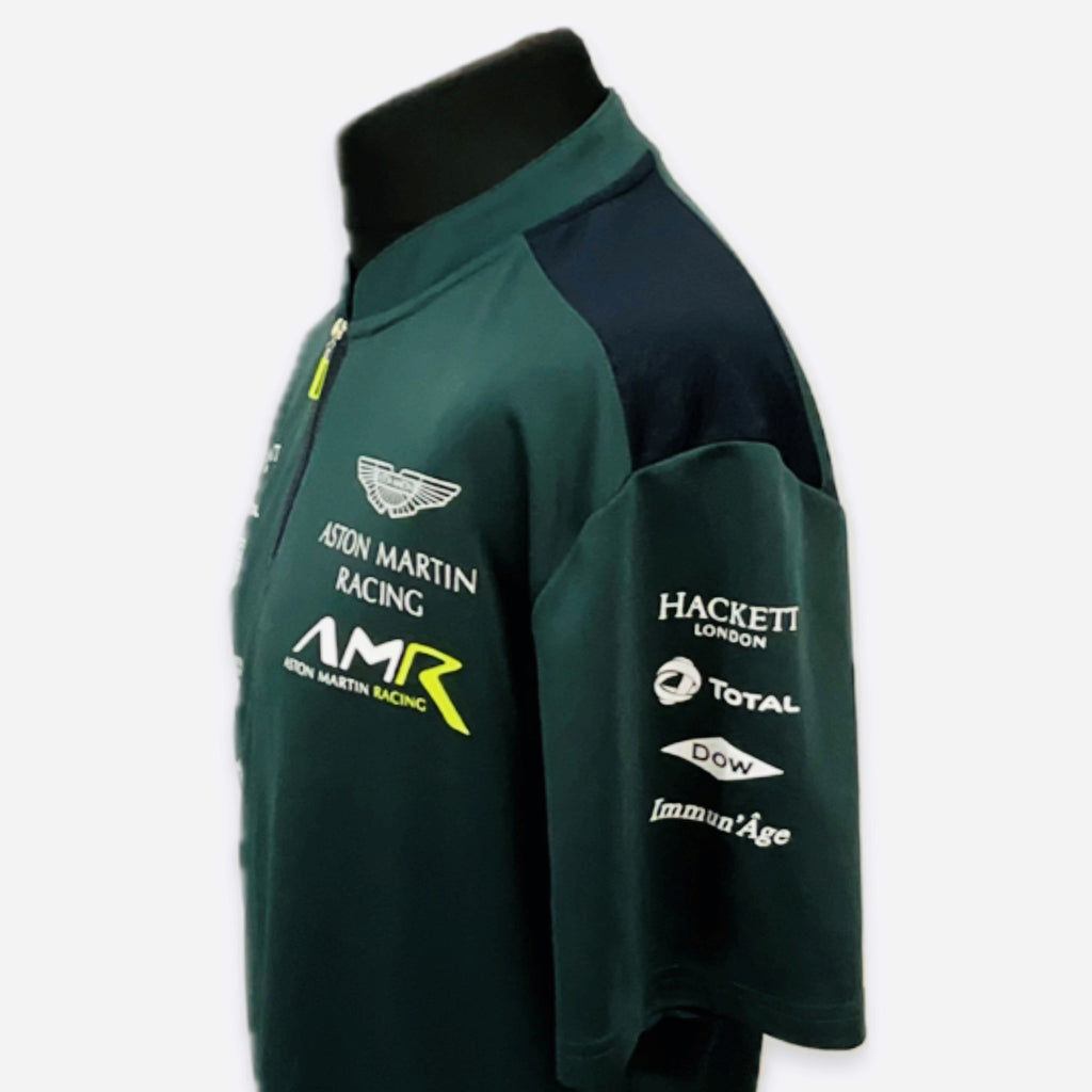 Aston Martin Racing AMR Le Mans Team Official Teamwear Race Day Polo Shirt- Dark Green Late 2018-Used