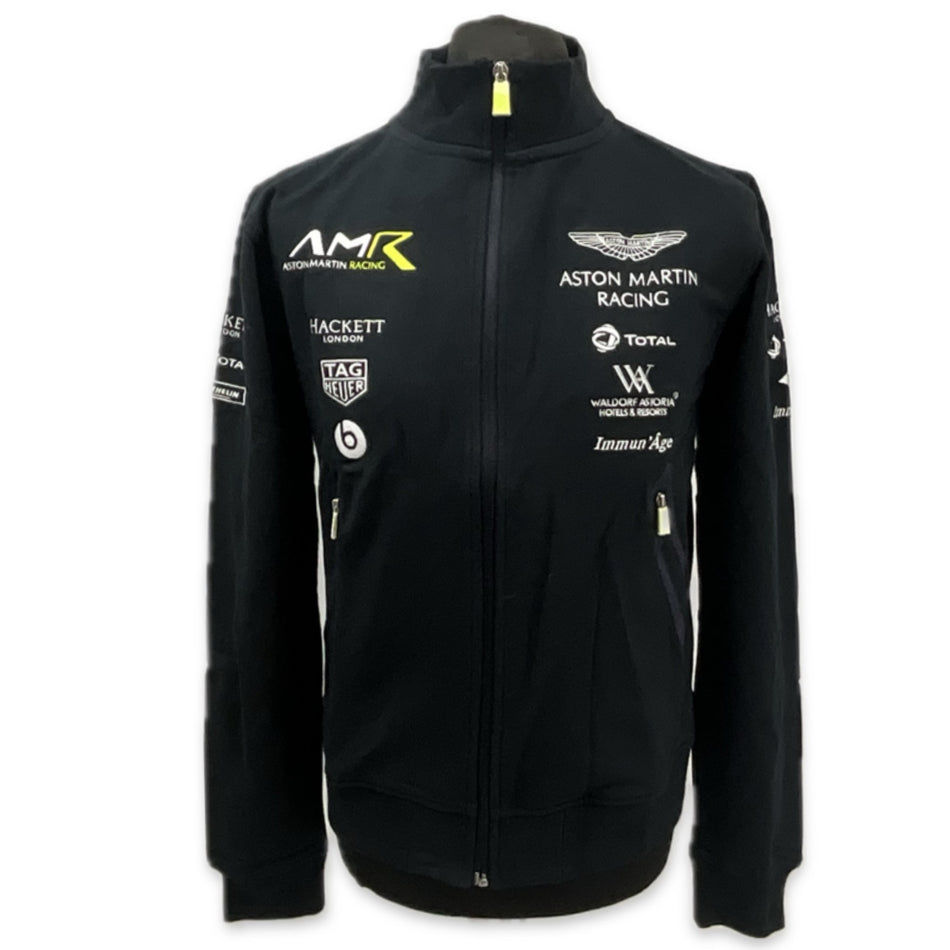 Aston Martin Racing AMR Team Issue Full Zip Sweatshirt Dark Blue Early -2018