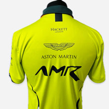 Load image into Gallery viewer, Official AMR Aston Martin Racing Team Issue Race Day Polo Shirt Lime Green-Used