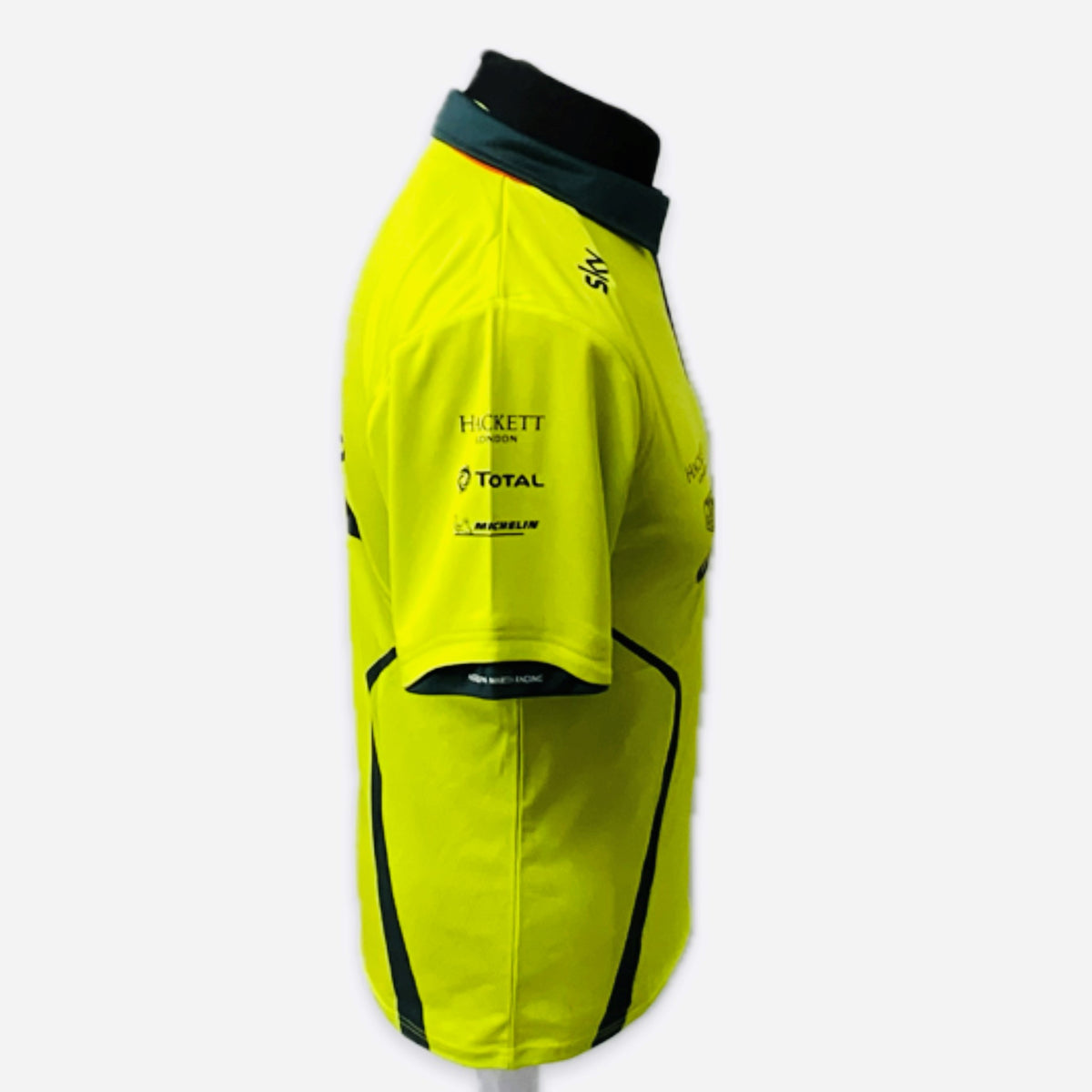 Official AMR Aston Martin Racing Team Issue Race Day Polo Shirt Lime Green-Used - Pit-Lane Motorsport