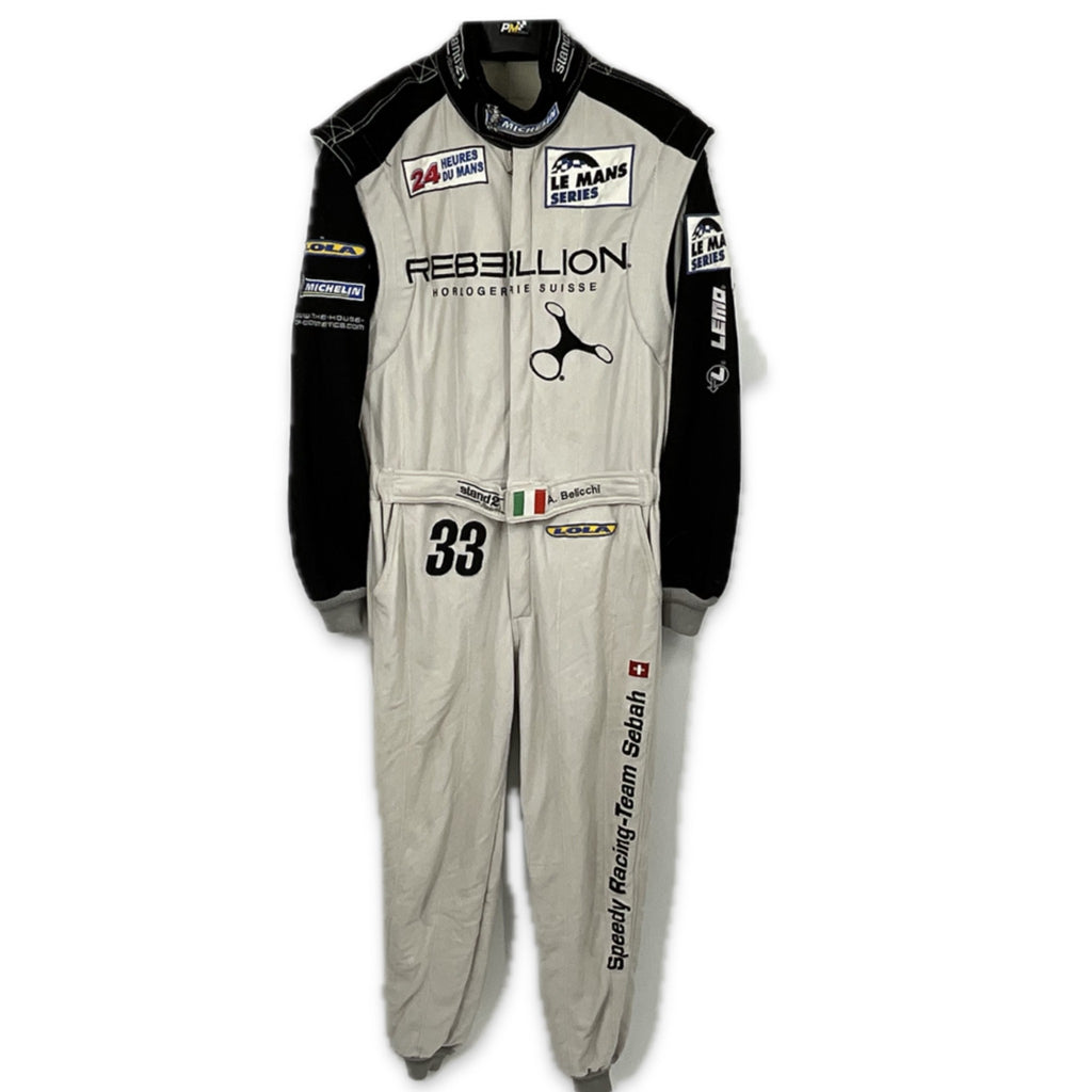 Andrea Belicchi Rebellion Speedy Racing Lola Judd LMP2 Le Mans 24 Hour Race Used Suit 2008