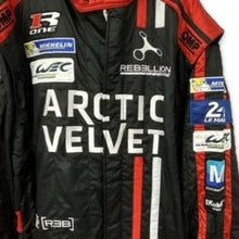 Load image into Gallery viewer, Rebellion Racing Arctic Velvet R-One ARG Le Mans Team 2016 Team Issue OMP 3-Layer FIA Standard 8856 Race Suit