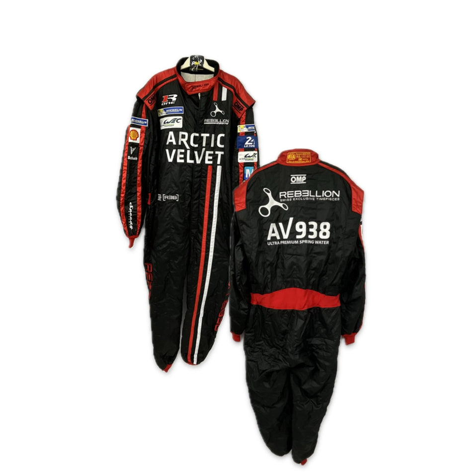 Rebellion Racing Arctic Velvet R-One ARG Le Mans Team 2016 Team Issue OMP 3-Layer FIA Standard 8856 Race Suit - Pit-Lane Motorsport