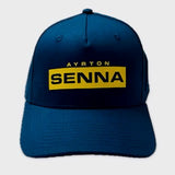 Ayrton Senna Official Collection Senna Block Design Cap-Blue