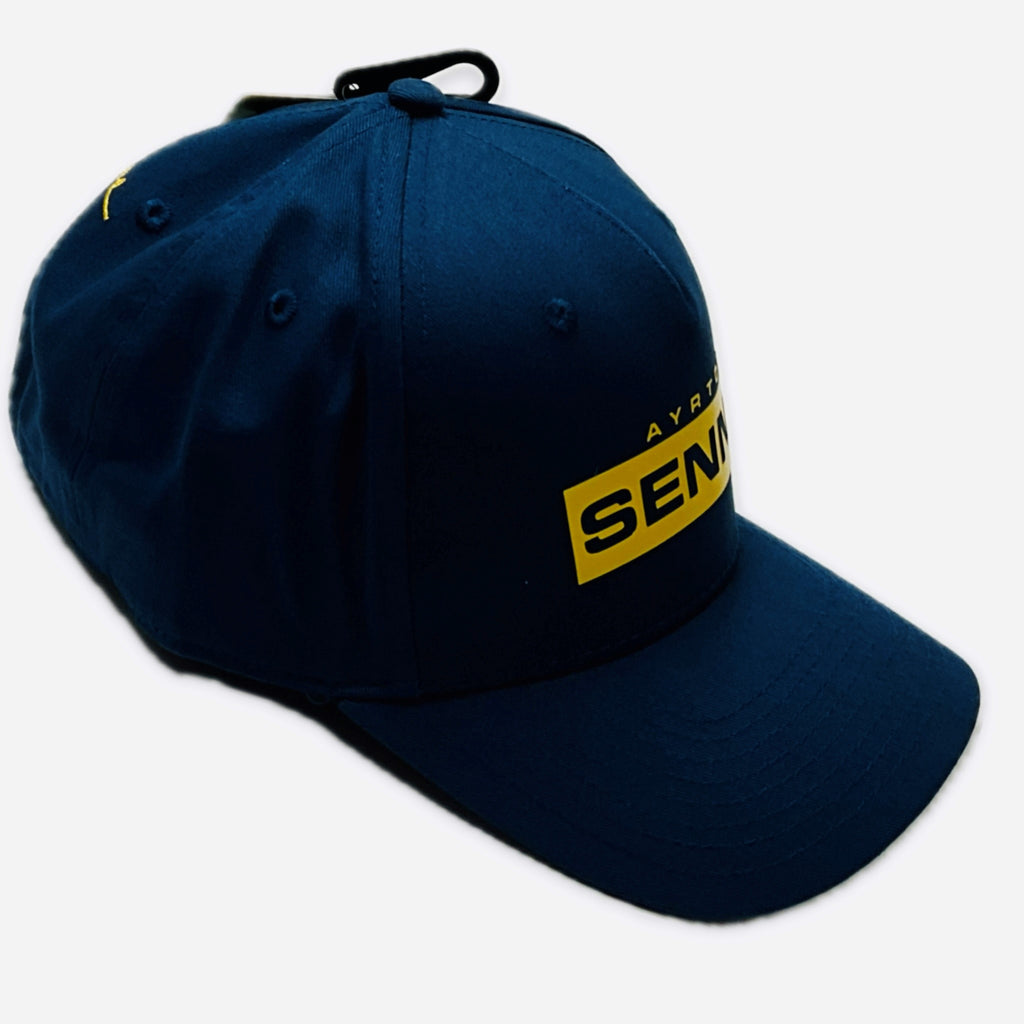 Ayrton Senna Official Collection Senna Block Design Cap-Blue