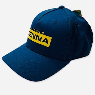 Ayrton Senna Official Collection Senna Block Design Cap-Blue