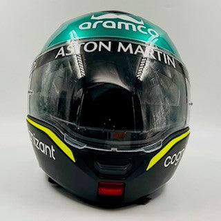 Genuine Race Used Aramco Aston Martin Aramco CognizantF1 Team 2023 Stilo Pit Crew Pit Stop Helmet