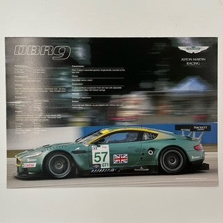 Aston Martin Racing Team Official DBR9 GT1And DBRS Le Mans Promotional Card Hand Signed by David Brabham