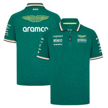 Load image into Gallery viewer, Aston Martin Racing Aramco F1 2024 Team Polo Shirt-Green