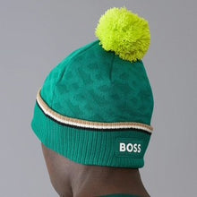 Load image into Gallery viewer, Aston Martin Racing Aramco F1 Team 2024 Official merchandise Team Bobble Beanie