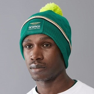 Aston Martin Racing Aramco F1 Team 2024 Official merchandise Team Bobble Beanie