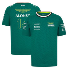 Load image into Gallery viewer, Aston Martin Aramco F1 2024 Fernando Alonso Team Driver T-Shirt