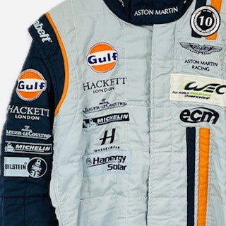 Aston Martin Racing AMR 2014 V8 Vantage GTE Le Mans 24 Hour Race/WEC Alex MacDowall Race Used Suit