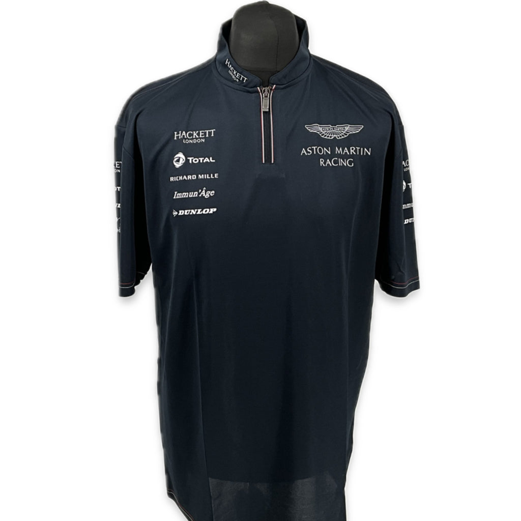 Aston Martin Racing Le Mans Team Issue Polo Shirt 2015-Dark Blue-Used