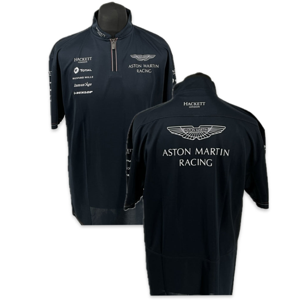 Aston Martin Racing Le Mans Team Issue Polo Shirt 2015-Dark Blue-Used