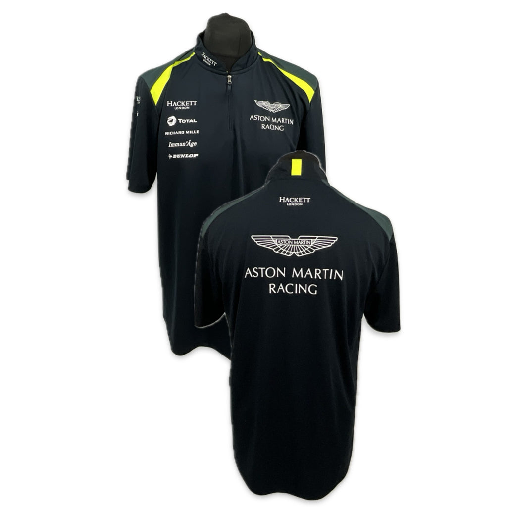 Aston Martin Racing Official Team Issue Polo Shirt Dark Blue - 2017-Used