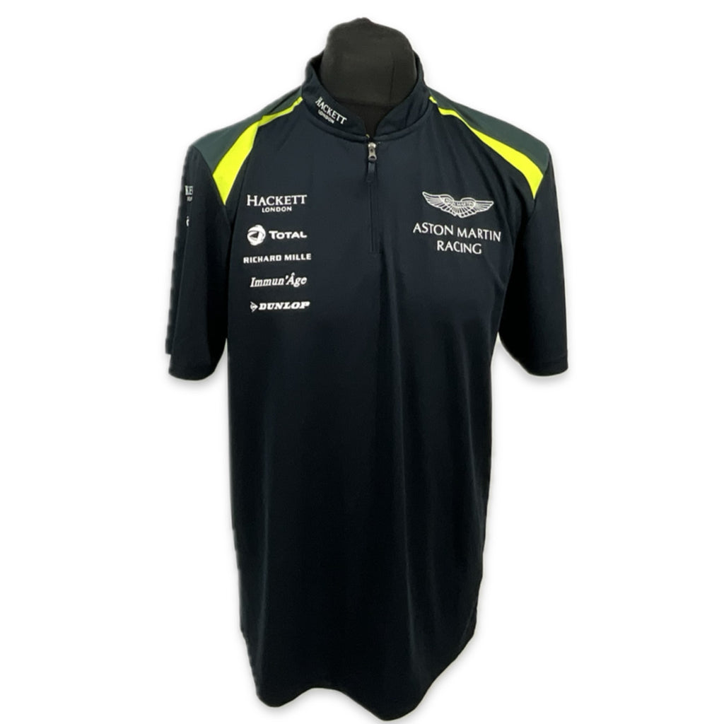 Aston Martin Racing Official Team Issue Polo Shirt Dark Blue - 2017-Used