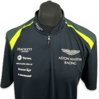 Aston Martin Racing Official Team Issue Polo Shirt Dark Blue - 2017-Used