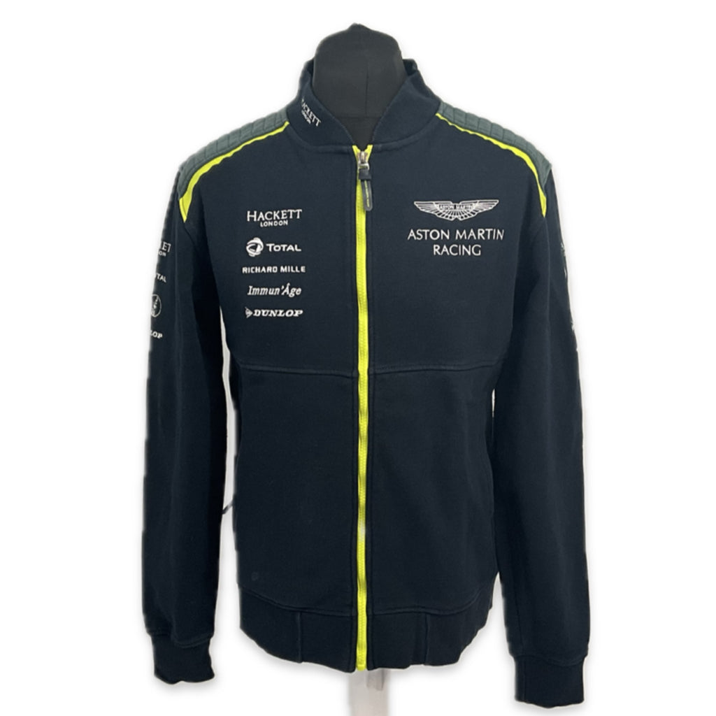 Aston Martin Racing Official Team Issue Full Zip Sweatshirt Dark Blue - 2017