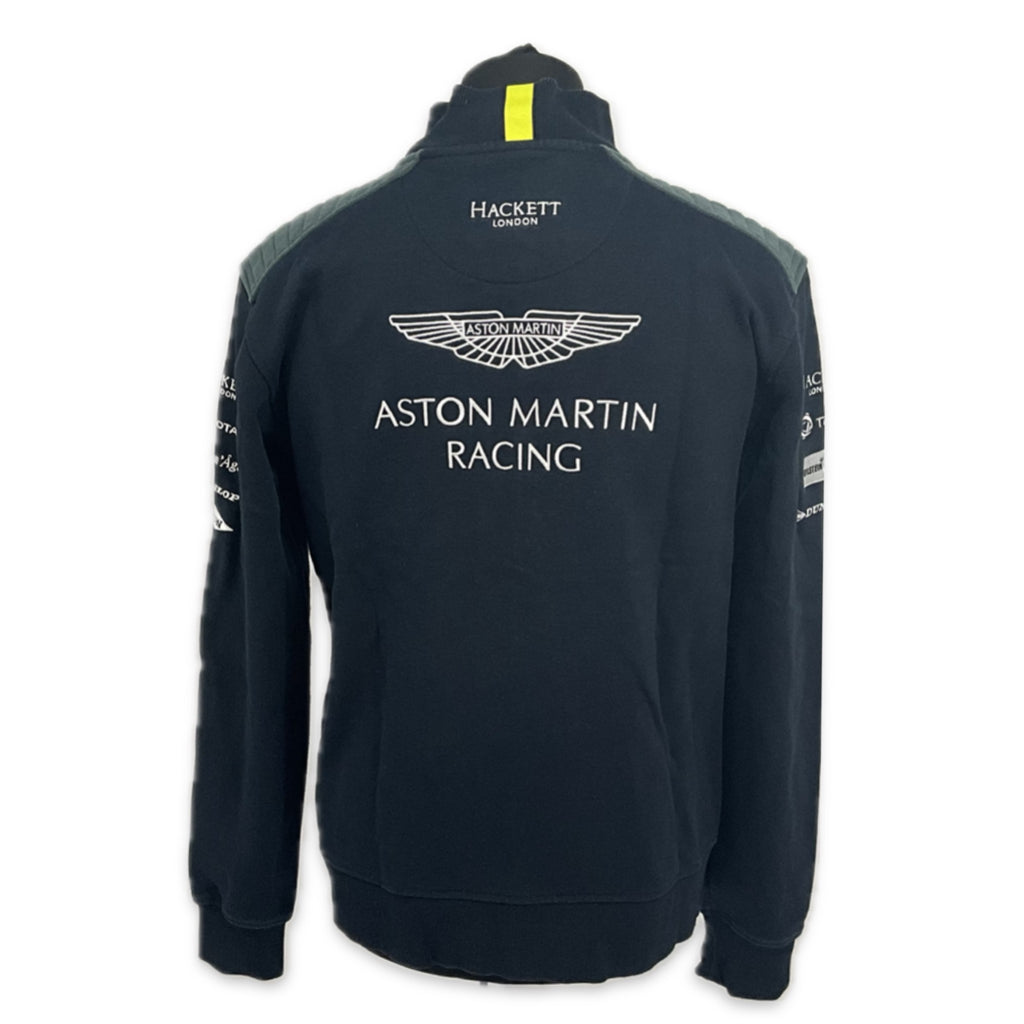 Aston Martin Racing Official Team Issue Full Zip Sweatshirt Dark Blue - 2017