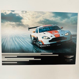 Aston Martin Racing Team Gulf Vantage GTE Official  A4 Team Card