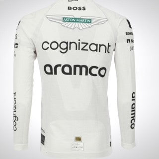 2023 Lance Stroll Used Cognizant Aston Martin Racing Formula One Team Alpinestars Nomex Top-Professionally Framed