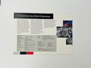 BTCC Audi A4 Quatro Super Touring Car A5 Promo Card